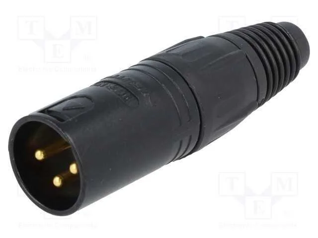 Ficha, Xlr, Macho, Pin: 3, Simples, com Cabo, Solda, 16a, 3,5÷8mm, X