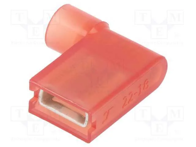 Conetor: plano, 6,3mm, 0,8mm, macho, 1,5mm2, cerr.