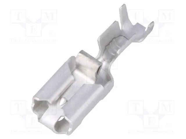 Conetor: Plano, 6,3mm, 0,8mm, Macho, 1&divide;2,5mm2, Cerrar, com Cabo