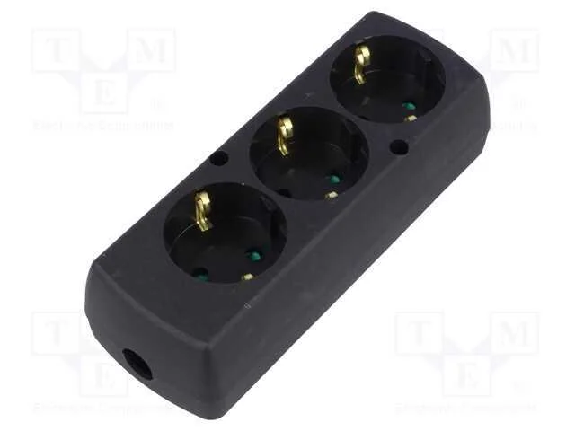 Conector: de alimentação, fêmea, multiplicador, 2.