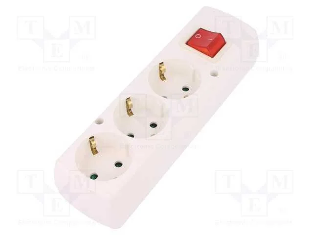 Conector: de alimentação, fêmea, multiplicador, 2.