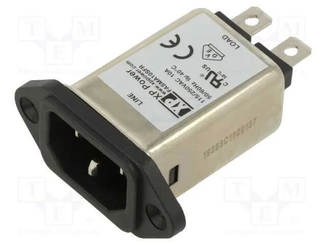 Conector: de alimentação, tomada, macho, 10A, 250.