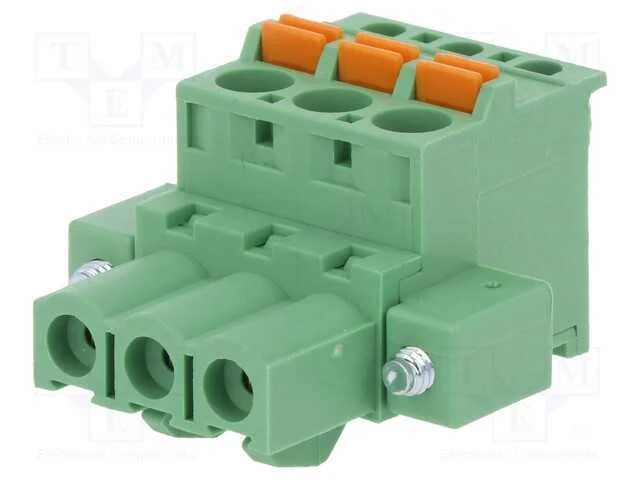 Bloco Terminal Separável, 5,08mm, Faixas: 3, Angu.
