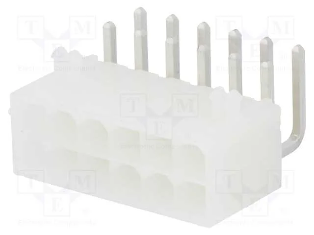 Tomada, Fio-Placa, Macho, Mini-Fit Jr, 4,2mm, Pin: 12, Tht, 13a