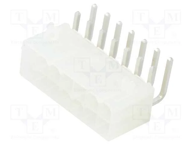 Tomada, Fio-Placa, Macho, Mini-Fit Jr, 4,2mm, Pin: 12, Tht, 13a
