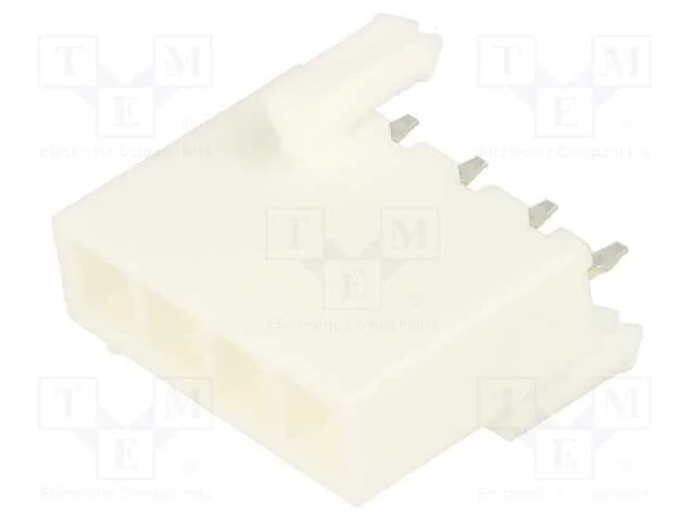 Tomada, Fio-Placa, Macho, Mini-Fit Jr, 4,2mm, Pin: 4, Tht, 9a