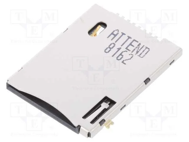 Conector: para Cartões, Sim, Push-Push, Smd, Dourado, Pin: 6, 500ma