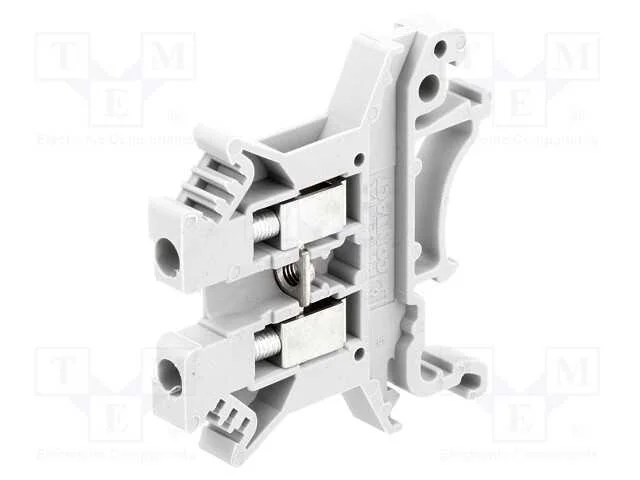 Conector: de carril, 0,2÷2,5mm2, faixas: 1, braça.