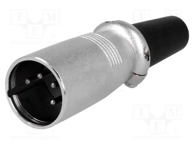 Ficha, Xlr, Macho, Pin: 4, Simples, com Cabo