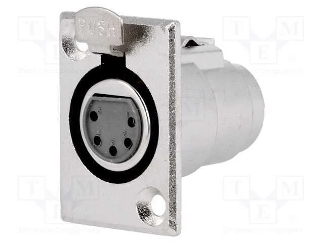 Tomada, Xlr, Fêmea, Pin: 5, Solda, Norma Xlr, Dia.Aber.Fix: 3mm