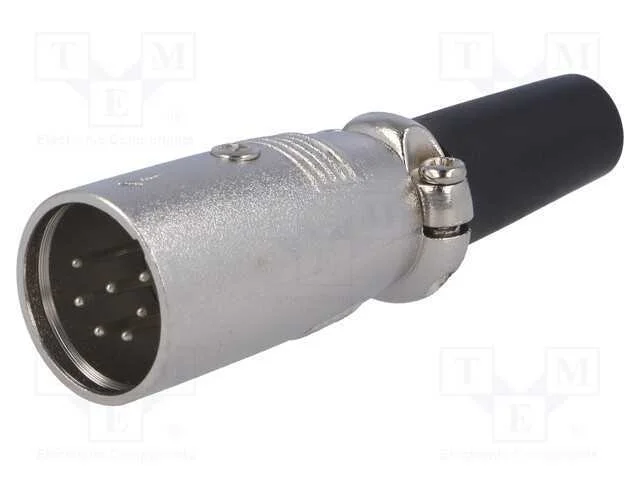 Ficha, Xlr, Macho, Pin: 7, Simples, com Cabo