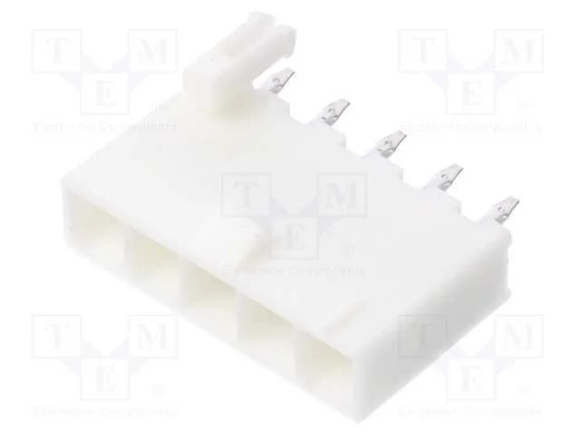 Tomada, Fio-Placa, Macho, Mini-Fit Jr, 4,2mm, Pin: 5, Tht, 9a