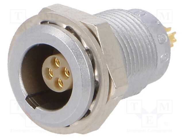 Conector: redondos, 00, tomada, fêmea, PIN: 4, so.