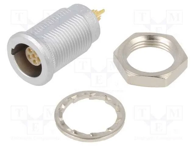 Conector: Redondos, 00, Tomada, Fêmea, Pin: 6, Solda, 1,5a, Ip50