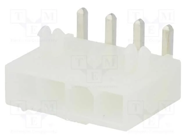 Tomada, Fio-Placa, Macho, Mini-Fit Jr, 4,2mm, Pin: 4, Tht, 13a