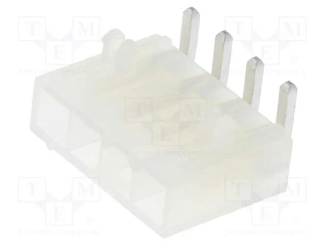 Tomada, Fio-Placa, Macho, Mini-Fit Jr, 4,2mm, Pin: 4, Tht, 13a