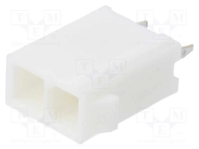 Tomada, Fio-Placa, Macho, Mini-Fit Jr, 4,2mm, Pin: 2, Tht, 9a