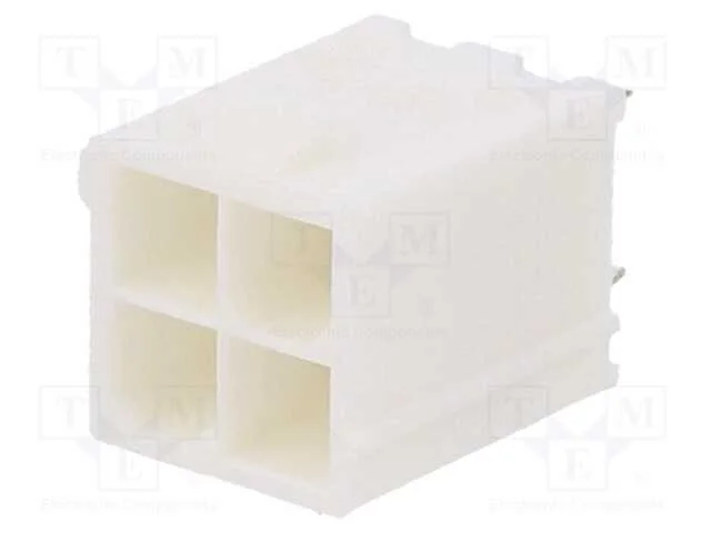 Tomada, Fio-Placa, Macho, Mini-Fit Jr, 4,2mm, Pin: 4, Tht, 9a