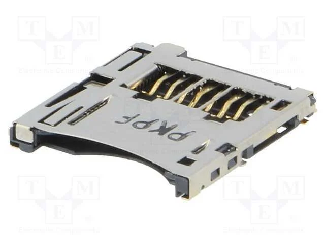 Conector: para Cartões, Microsd, Inverse,Push-Push, Smt, Dourado