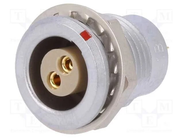 Conector: Redondos, 1b, Tomada, Fêmea, Pin: 2, Solda, para Painel