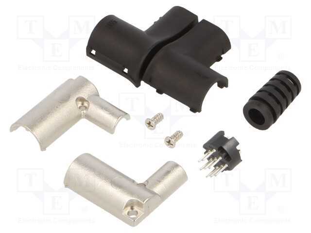 Conector: Redondos, Ficha, Hr12, Macho, Pin: 8, à Pressão, Estanhado