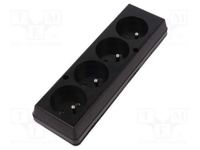 Conector: de Alimentação, Fêmea, Multiplicador, 2p+Pe, 250vac, 16a
