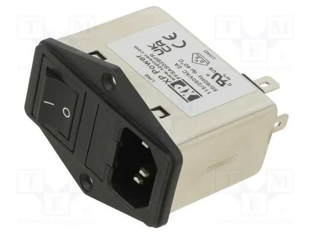 Conector: de alimentação, tomada, macho, 2A, 250V.