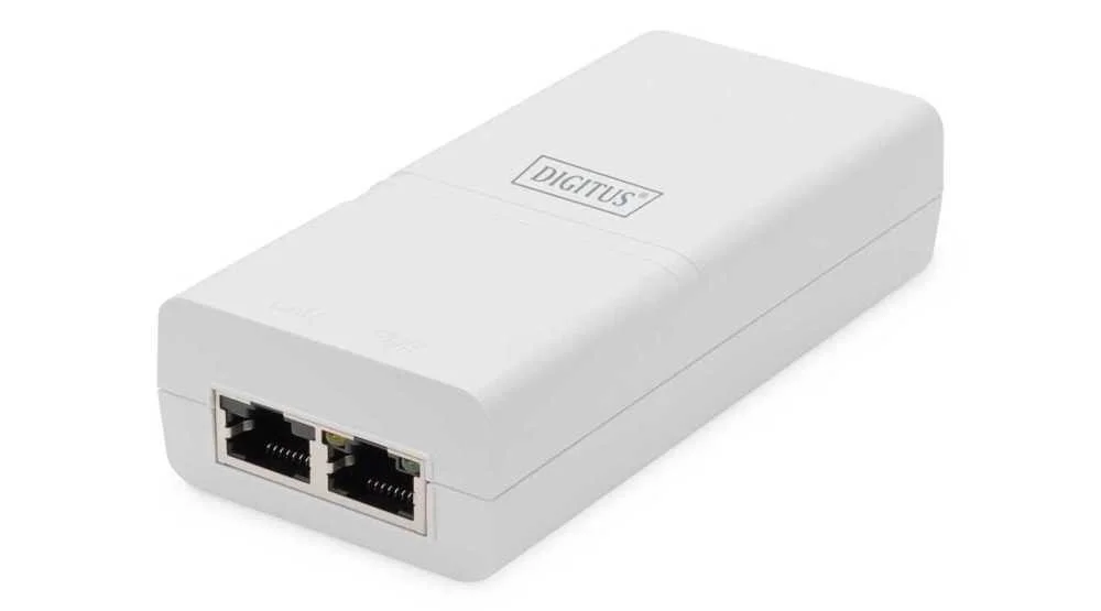 Digitus Gigabit Ethernet Poe Injektor 802.3at 30w Weiß