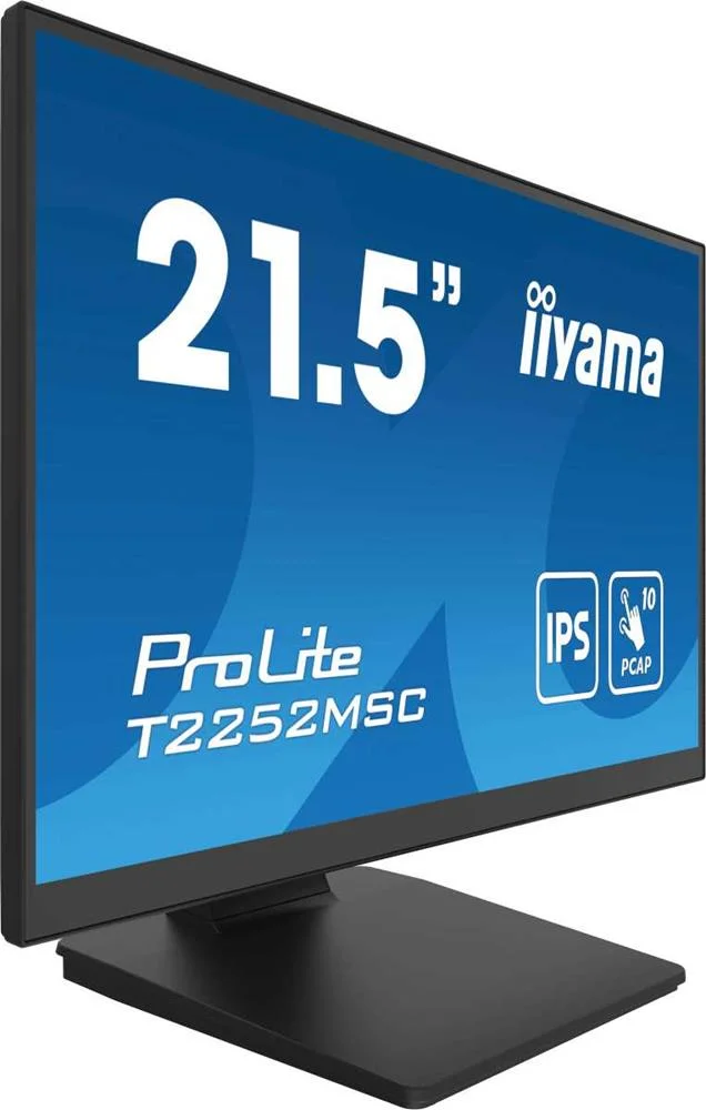 Monitor Touch Prolite Ips Lcd 21.5" T2252msc-B2 Full Hd Preto - Iiyama