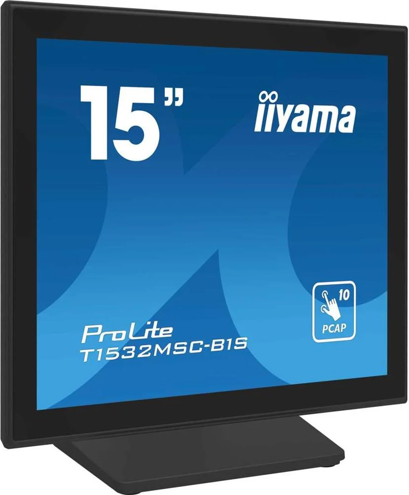 Iiyama 38.0cm (15")   T1532msc-B1s  4:3  M-Touch Hdmi+Dp Tn Retail