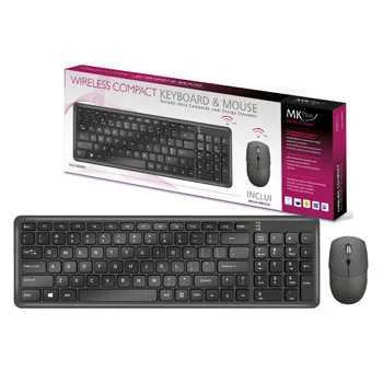 Conjunto De Teclado E Rato Sem Fios Mkplus
