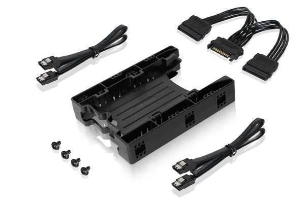 Einbaurahmen Icydock  2x6,3cm Ide/Satad In 3,5" Hdd/Ssd Sw