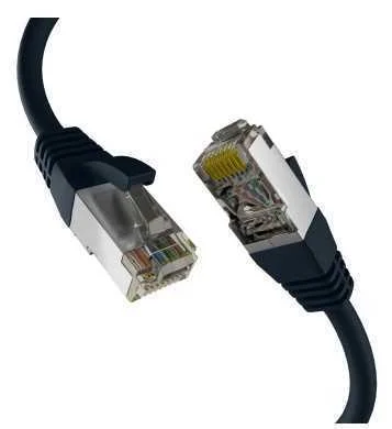 M-Cab Ec020200309 Cabo de Rede Preto 20 M Cat8.1 .