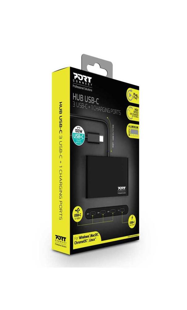 PORT DESIGNS 900147 HUB DE INTERFACE USB TYPE-C 5.