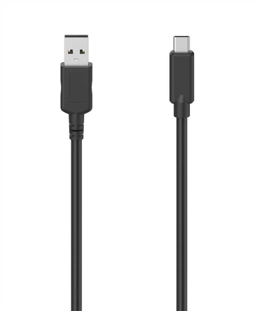 Cabo Usb-C para Usb Hama Technics Eco Pc 1,5 M Preto 
