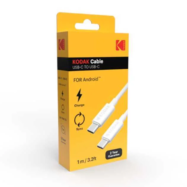 Cabo USB-C Macho - USB-C Macho 1 metro - KODAK