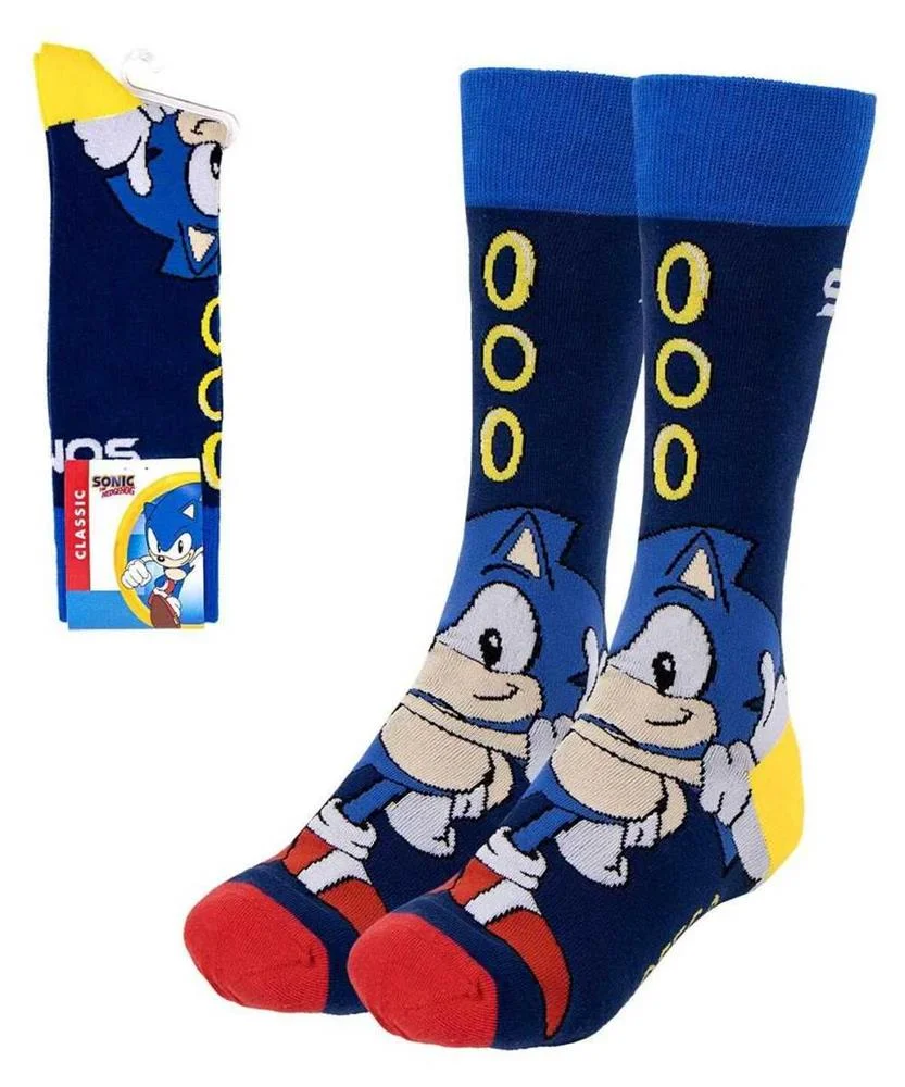 Meias Sonic Azul Escuro 35-41 
