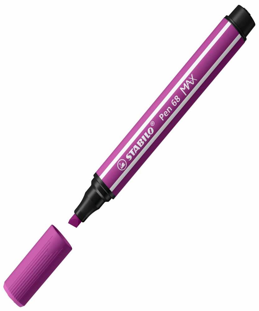 Rotulador Premium Con Punta de Fibra Biselada Pen 68 Max Color Lila Stabilo 768/58