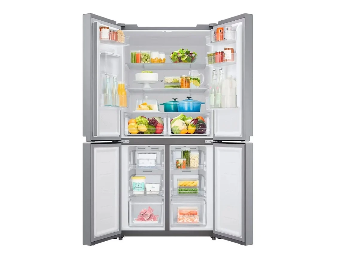 American Side By Side Refrigerator Rf48a401em9 No Frost 488l (Inox) - Samsung