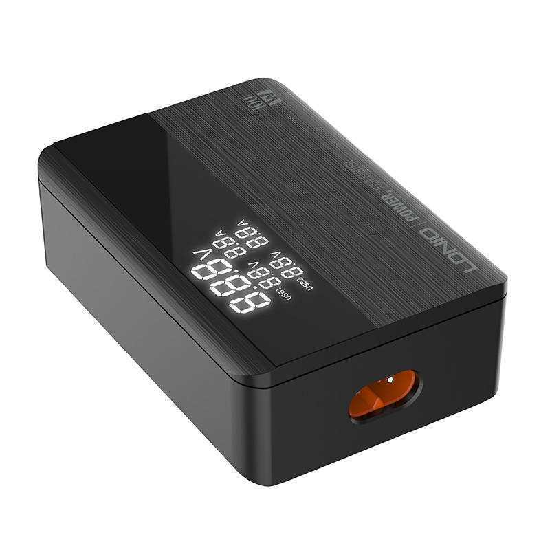 Carregador 2usb.2usb-C Ldnio Gan A4809c 100w Preto