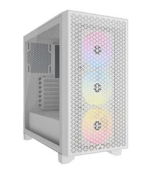 Caixa Atx 3000d Airflow RGB Vidro Temperado Branco - Corsair