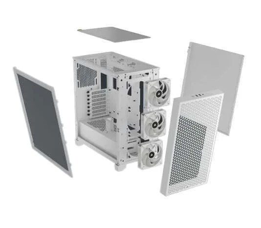 Caixa Atx 3000d Airflow RGB Vidro Temperado Branco - Corsair