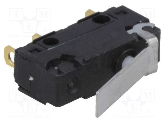 Microinterruptor SNAP ACTION, com alavanca, SPDT,.