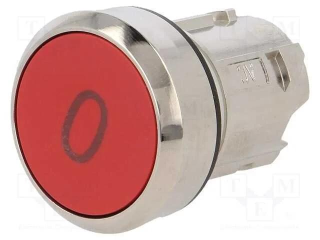 Interruptor: de Pressão, 22mm, Pos.Estáv: 1, Vermelho, Não Disp.