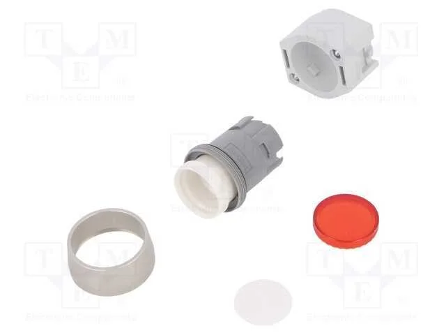 Interruptor: de Pressão, 22mm, Pos.Estáv: 1, Vermelho, Ip65, Plano