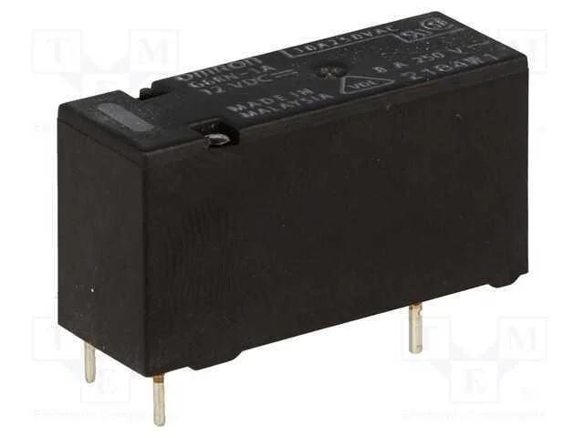 Relé: Eletromagnético, Spst-No, Ubobina : 12vdc, 8a/250vac, Pcb