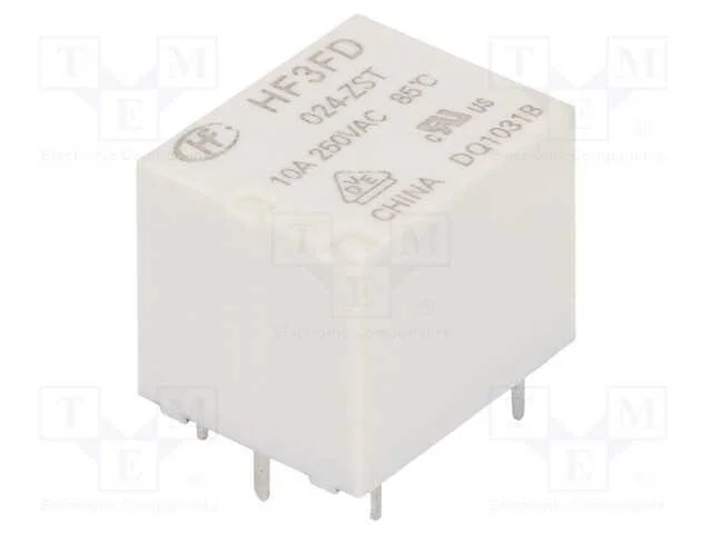Relé: Eletromagnético, Spdt, Ubobina : 24vdc, 10a, 10a/250vac, Pcb