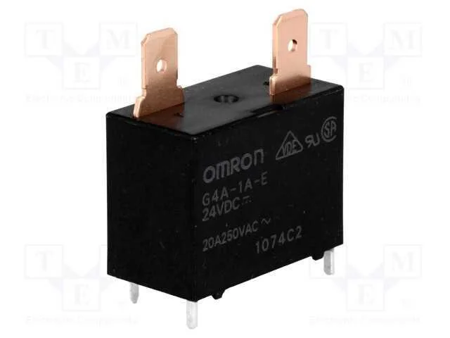 Relé: Eletromagnético, Spst-No, Ubobina : 24vdc, Série: G4a, Pcb