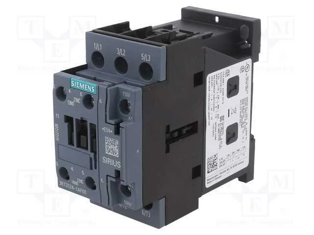 Contator: 3 Polos, No X3, Contatos Auxiliares: No + Nc, 110vac