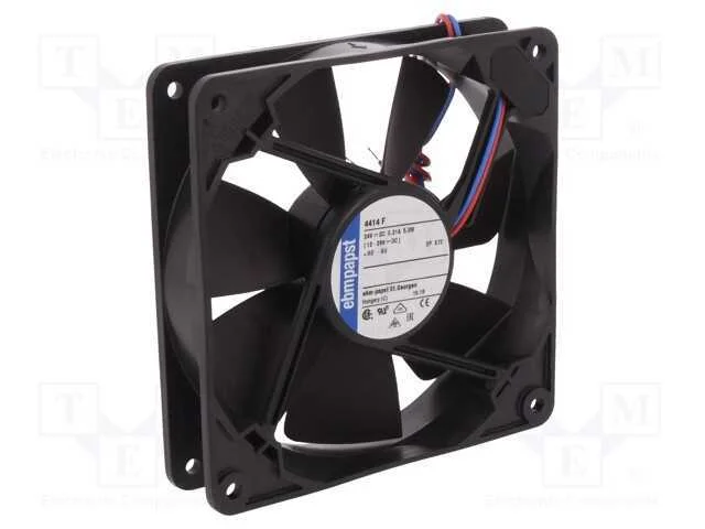 Ventilador: DC, transversal, 24VDC, 119x119x25mm,.